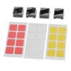 4PCS Double Layer Keycaps with Transparent Cover   Removable Stickers ABS Mechanical Keyboard Replacement Keycaps