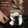 Utoo Thickened Milk Pot with Walnut Handles