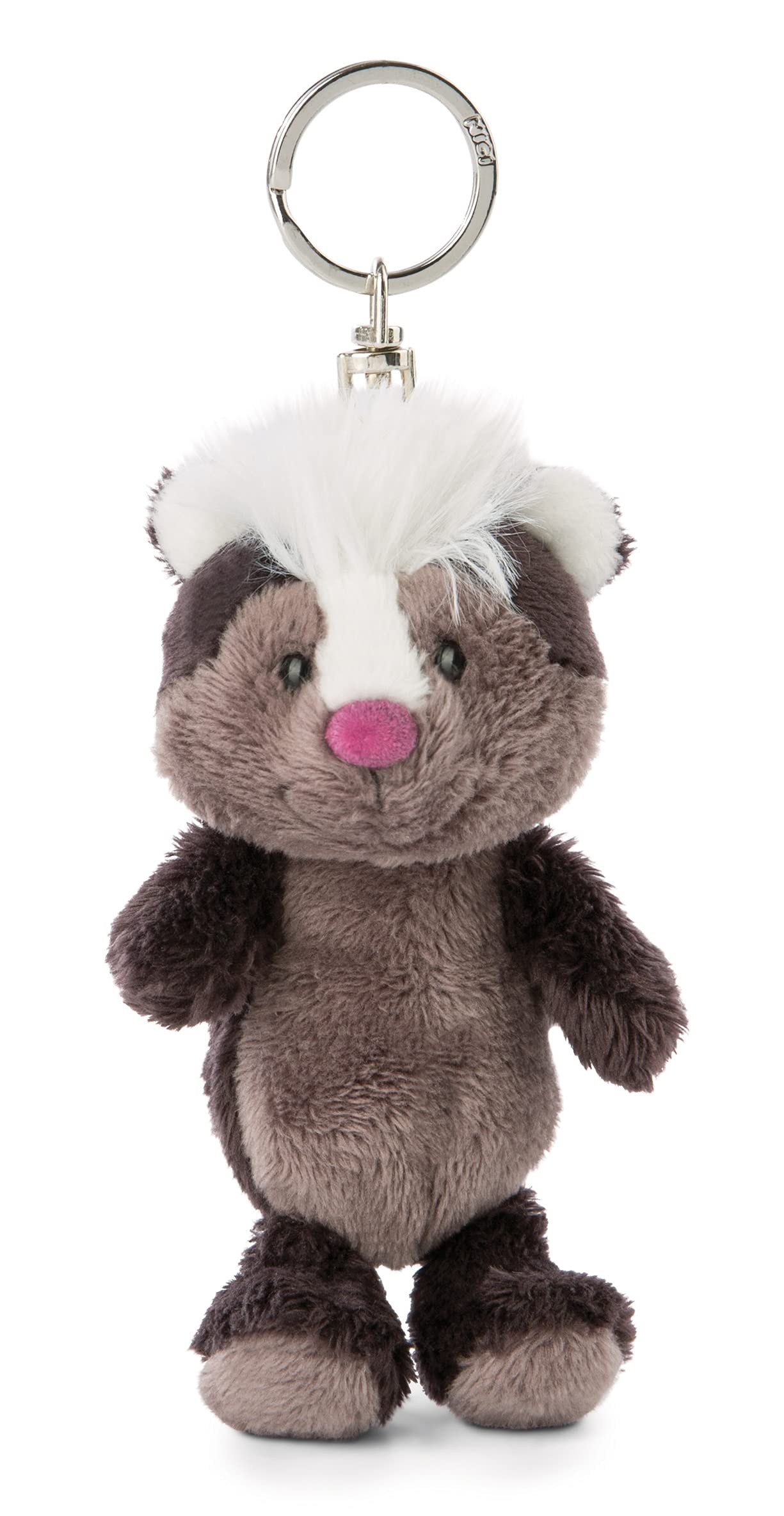 NICI Skunk Chiara German Plush Forest Friends 21 Key BB 3047332 Keychain, 10cm, Toy, Ring,