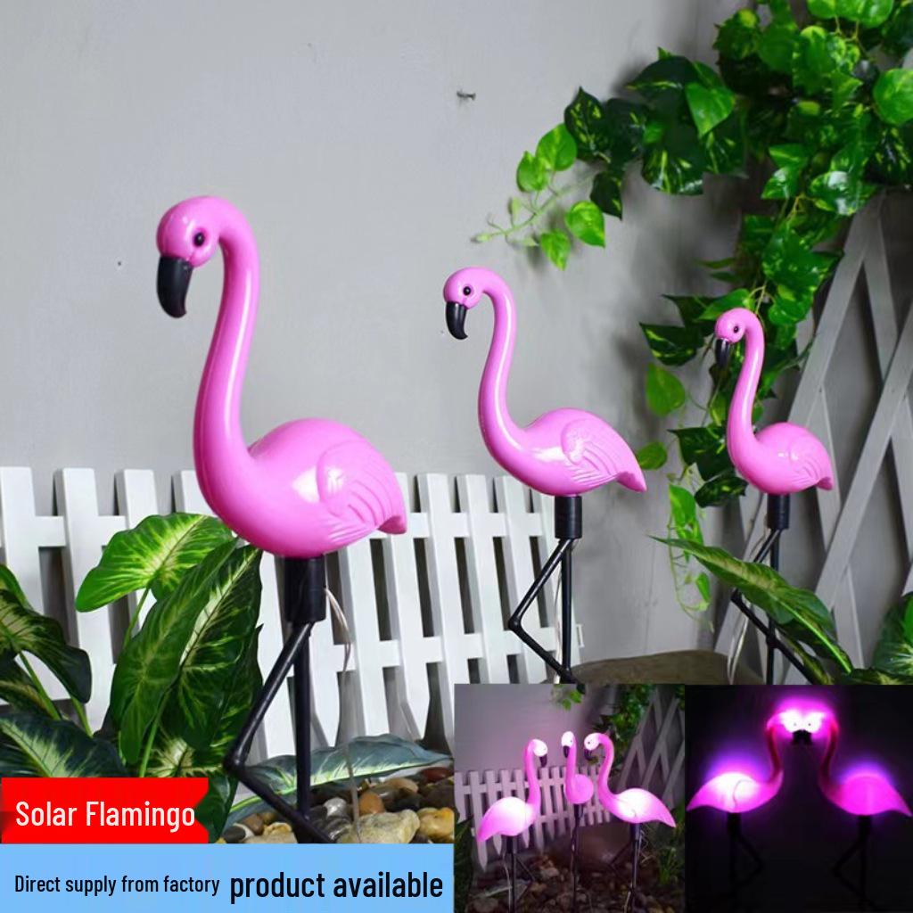 Solar Flamingo Garden Stake Light - Outdoor Decoration for Villas and Lawns