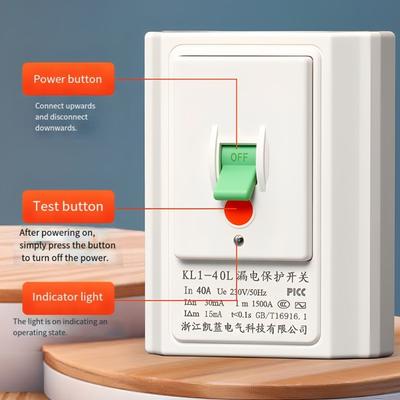 40A 118 Typ Klimaanlagen Leckschutzschalter Leckage Spezialsicherung für Warmwasserbereiter Elektrische Sicherheit