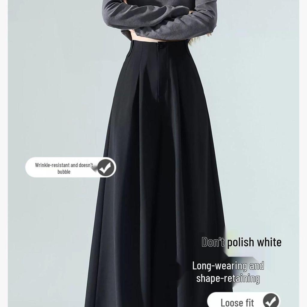 Women's High-Waisted A-Line Wide-Leg Culottes - Spring/Autumn 2025 Collection