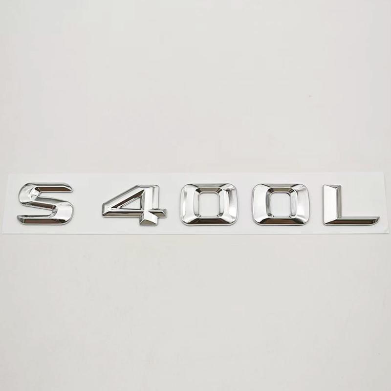 3D ABS Car Letters Logo S400L S450L Badge Sticker Rear Trunk Emblem For S Class S400L S450L V221 V222 Accessories