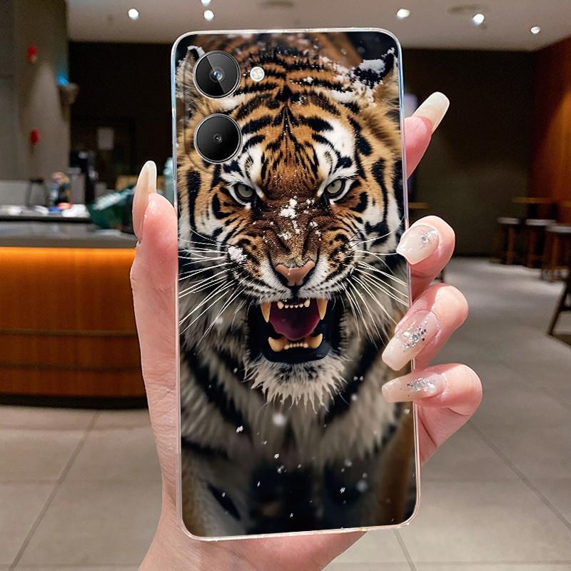 Phone Casing For Realme 9i 5G RMX3612 / Realme 10T 5G Luxury Dragon Cute Cool Boys Girls Patterns Transparent Soft Silicone Case
