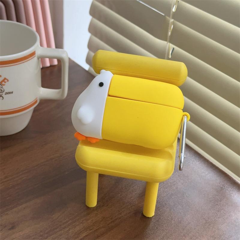 Cute Big Bill Bird for Airpods 4 Generation Pro2 Apple Bluetooth Wireless Headset Cover 1/2/3 Silicone Cartoon