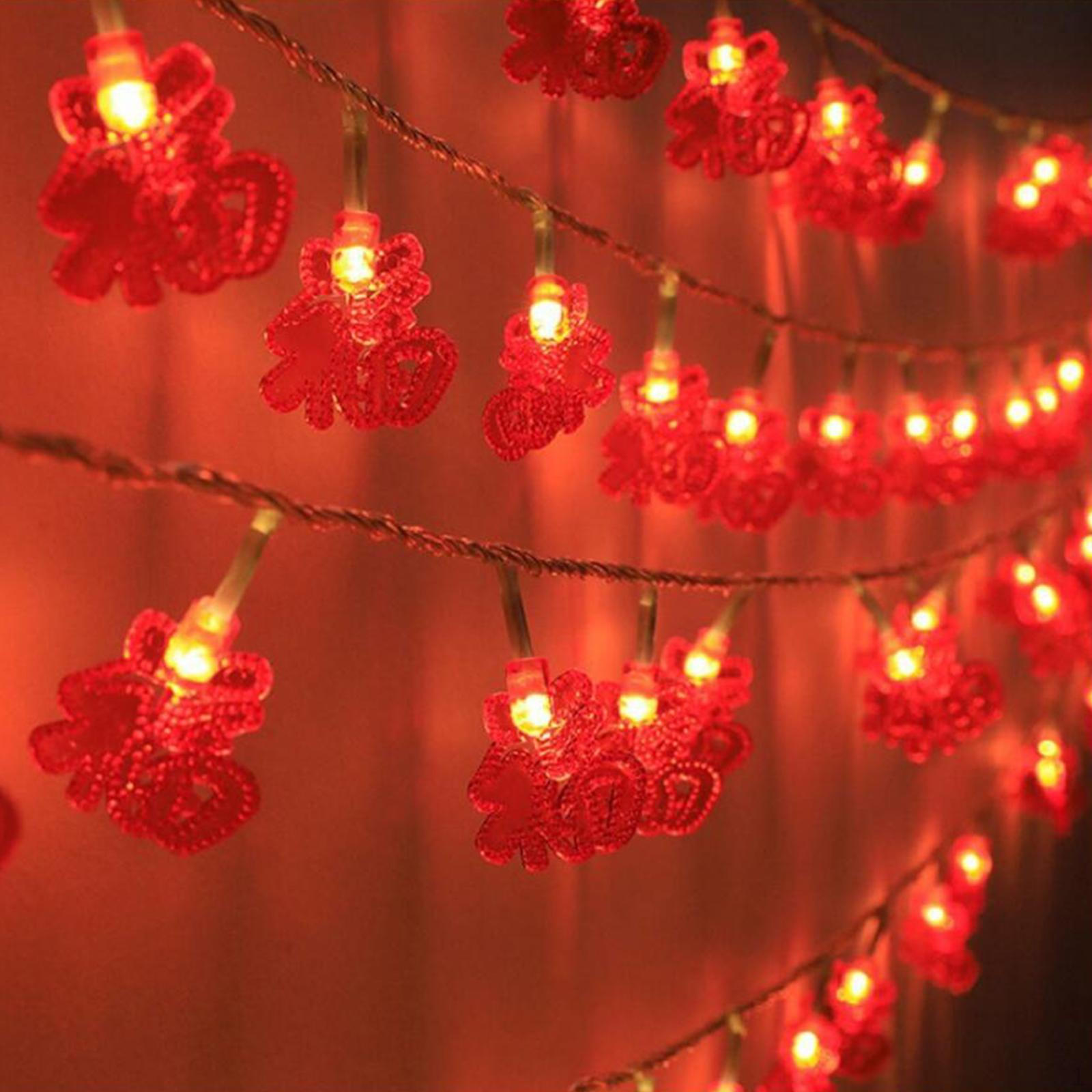 

Year Party Hanging Lights for Indoor And Outdoor Decorative Ornaments Big knot Battery