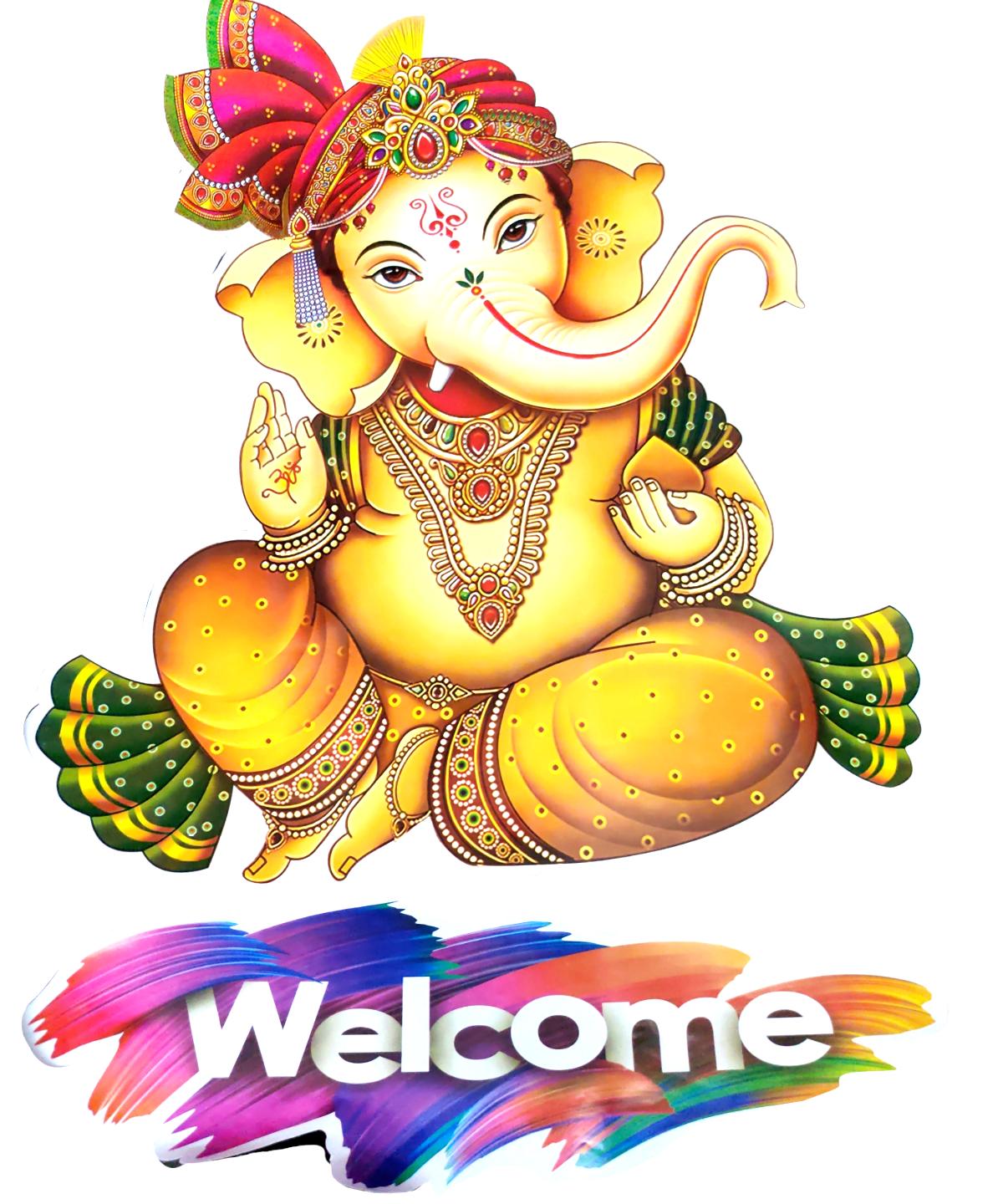 @ Индийская традиционная статуэтка Ганеши Наклейка на стену для дома и офиса w493 Zr-2307-Скидка 60%