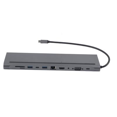 11 In 1 Hub Type‑C Expansion Dock USB3.1 To HDMI Card Reader Multi‑Functional Adapter