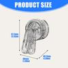Space Saving Rotating Clip With Suction Base Water Resistant Bathroom Organizers Secure Grips Household Storage Solution