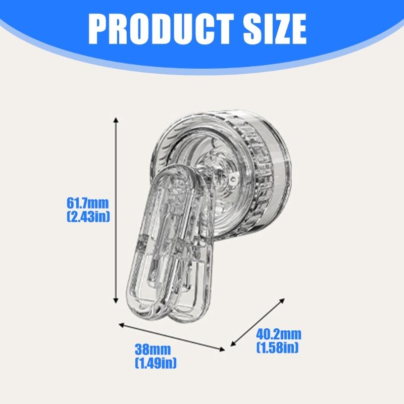 Space Saving Rotating Clip With Suction Base Water Resistant Bathroom Organizers Secure Grips Household Storage Solution