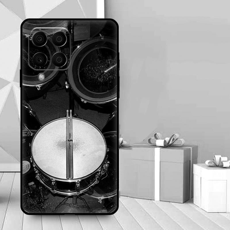 Musical Instrument Drum Case For Samsung Galaxy M36 M12 M52 M06 M16 M56 M33 M15 M55 M31 M13 M14 M53 M32 M35 M34 M54