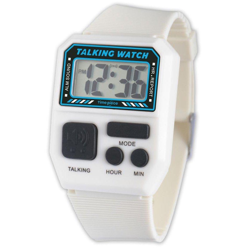 Time Piece Talking Watch - Accessible Digital Watch with Alarm and Snooze, Unisex Design