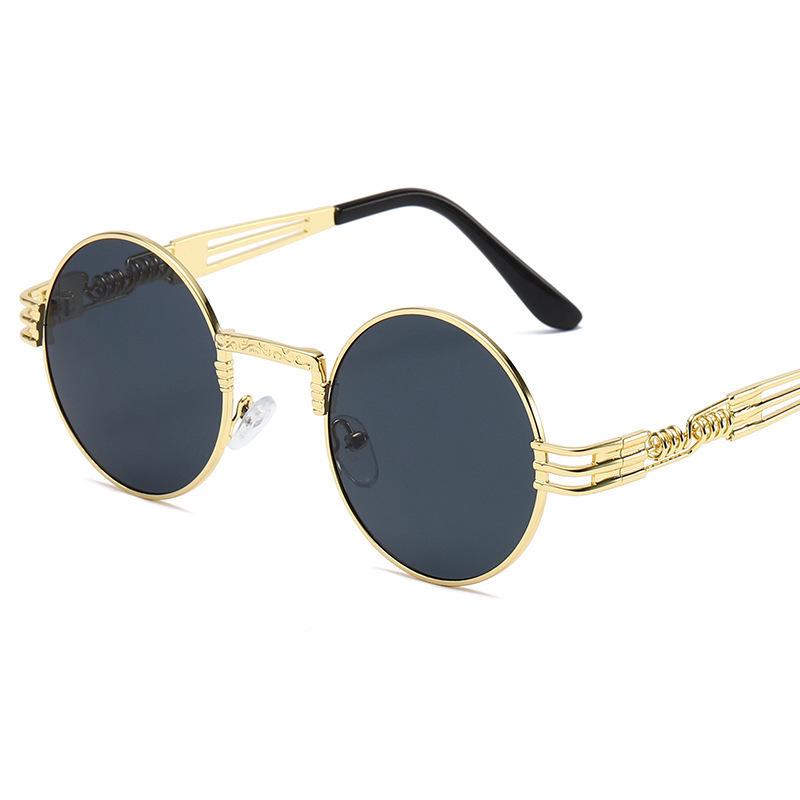 Vintage Sunglasses Punk Steam Prince Glasses Men'S Metal Round Frame Spring Glasses Frame Women'S Sunglasses