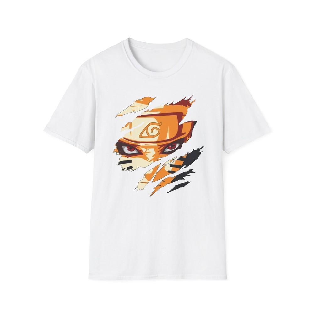 Unisex Jl Anime TShirt Softstyle Back Front Printed Naruto Hero Of The Leaf