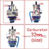 PWK Transparent Oil Cup Carburetor Slide Valve 24-34mm for ATV/UTV