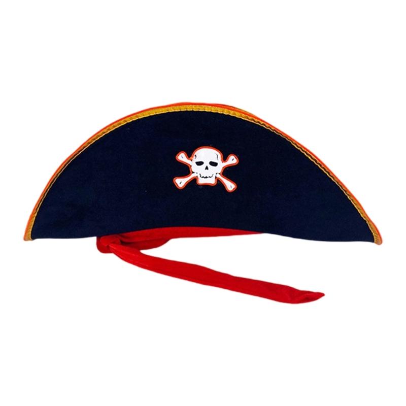 Adult Pirate Hat LED Skull Pirate Hat Pirate Costume Accessories for Adult Teens Masquerade Halloween Role Play Parties