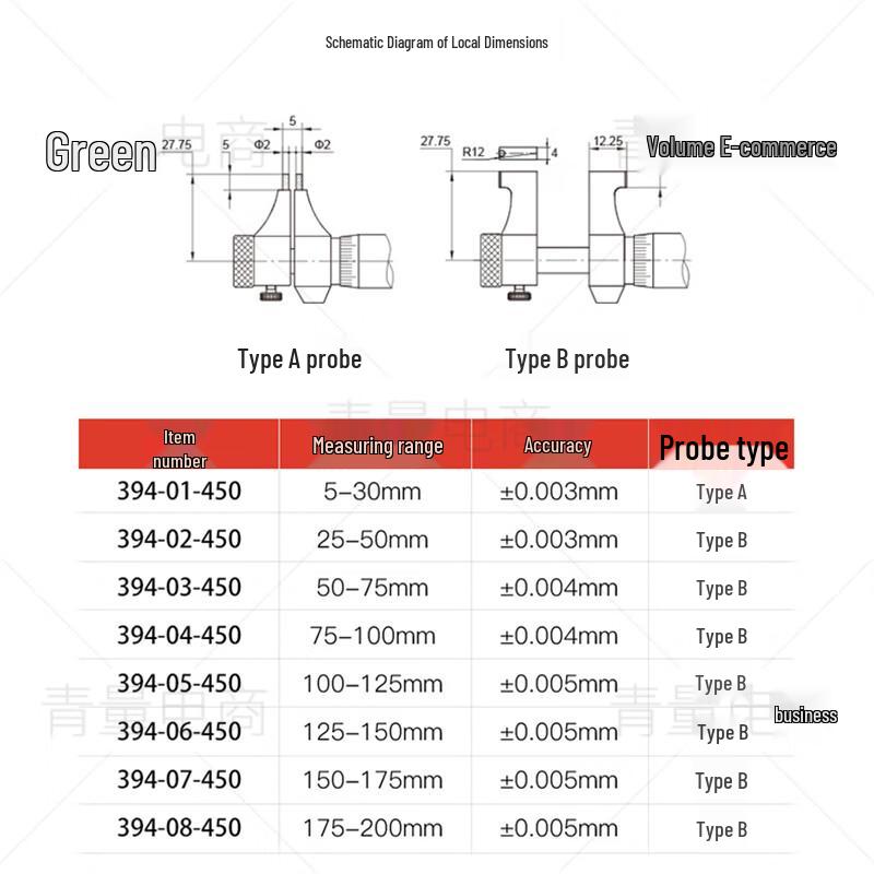 High Precision Digital Internal Micrometer