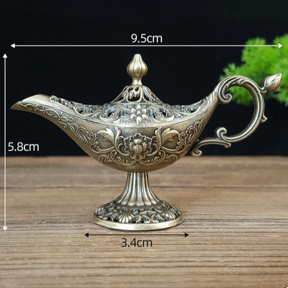 Alloy Incense Burner Animal Foot Plate Mini Sandalwood Incense Burner Carved Hollow Out Wishing Lamp Incense Burner