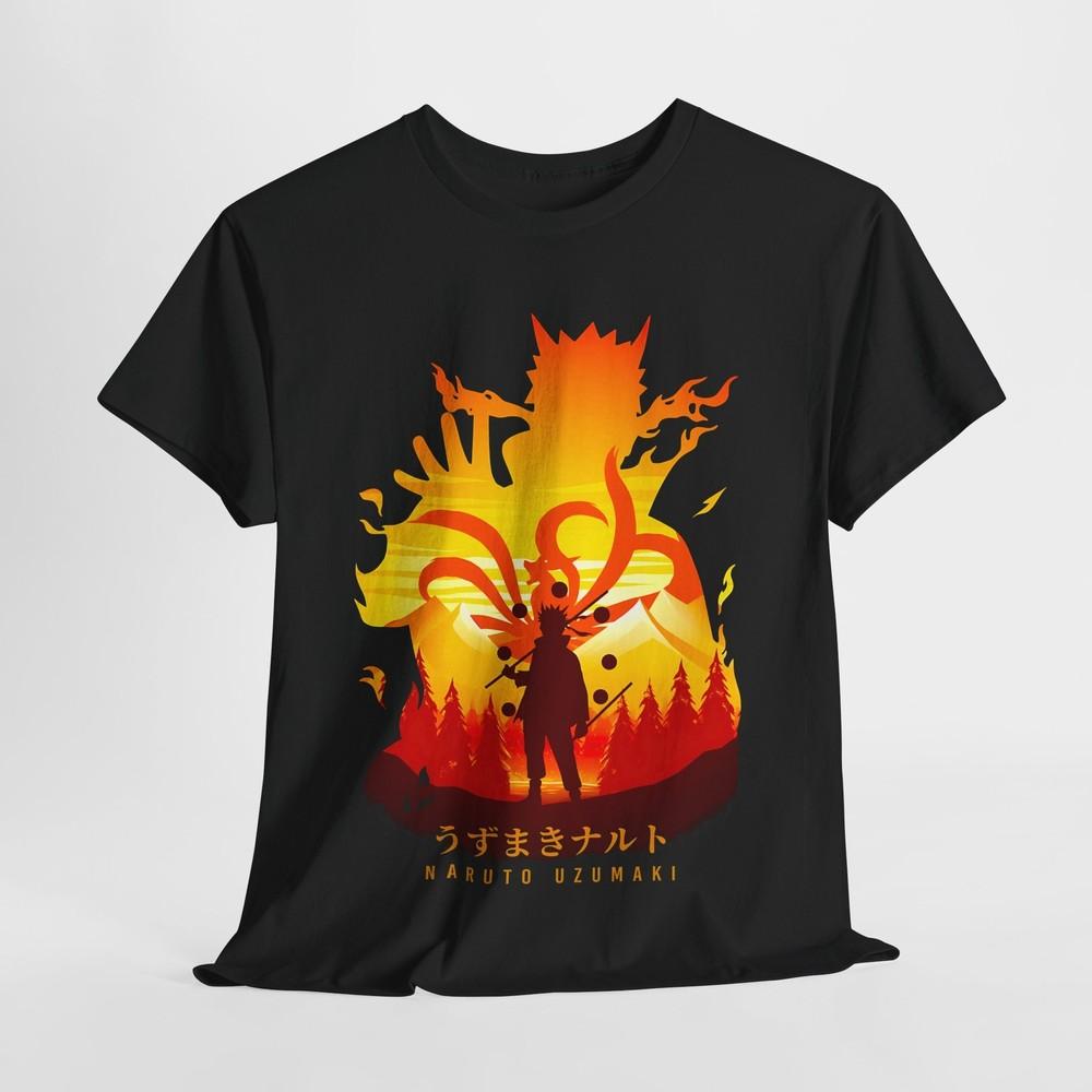 Naruto Shirt Naruto Shippuden Anime Shirt Unisex Anime Shirt Gildan 5000 Crew Neck