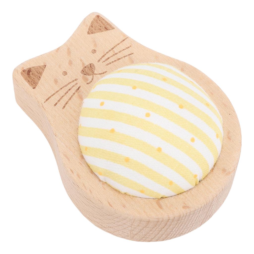 Sewing Pins Cushion Set 80PCS Straight Quilting Pins and Wooden Base Needle Pincushion with Storage Case