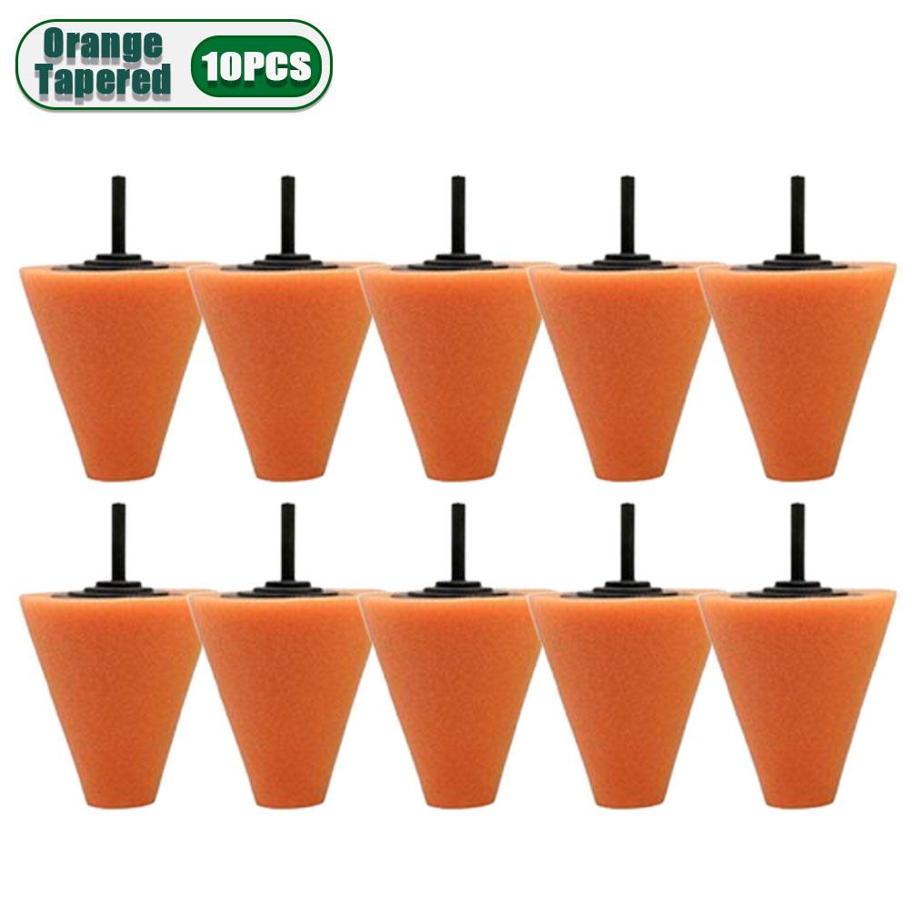1-10PCS Car Hub Polishing Sponge Conical Grinding Wheel Metal Plastic Auto Rim Cleaner Car Polishing Tool Accessories