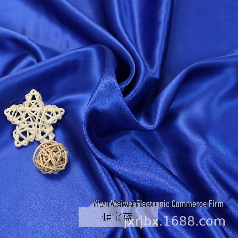 Plain Glossy Imitation Silk Satin Fabric for Clothing, Lining, & Decoration