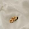 Temperament Retro Gemstone Earrings Simple Fashion Small Design Ear Buckle Style Personality Elegant Classic Casual Daily Accessories