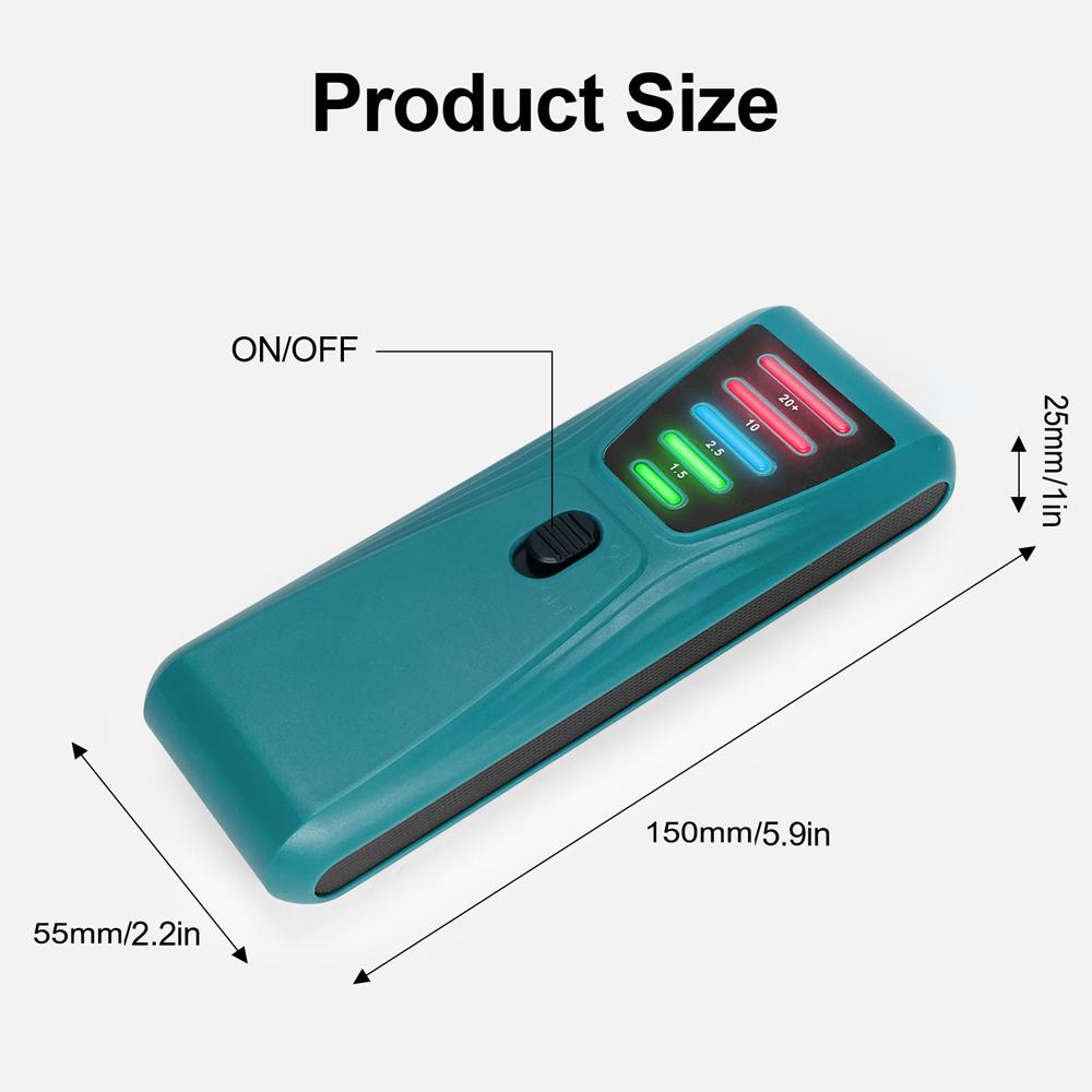 Practical Electromagnetic Radiation Detector Handheld EMF Tester EMF Meter Portable 5 LED Gauss