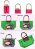 Tote Bag for for Large 3 Sizes [Blostirno] Women, Nylon, Foldable, Handbag, Waterproof, Commuting, Travel, Shopping, Capacity, (L, Navy)