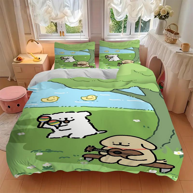 Outdoor Music Time Print 3Pcs Bedding Set,Duvet Cover with 2 Bedro,Pillowcase Home Birthday Gift