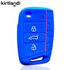 Silicone Key Cover Holder for Skoda Octavia A7 Rapid Kodiaq Fabia Seat Ibiza Leon Ateca for VW POLO Golf 7 Tiguan T-Roc T6 Case