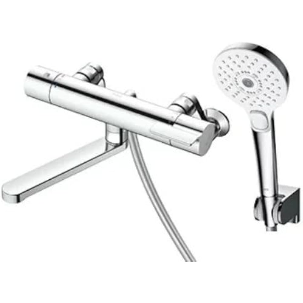 TOTO Bathroom Wall Thermostat Mixer Faucet 170mm Comfort Wave Plated Click