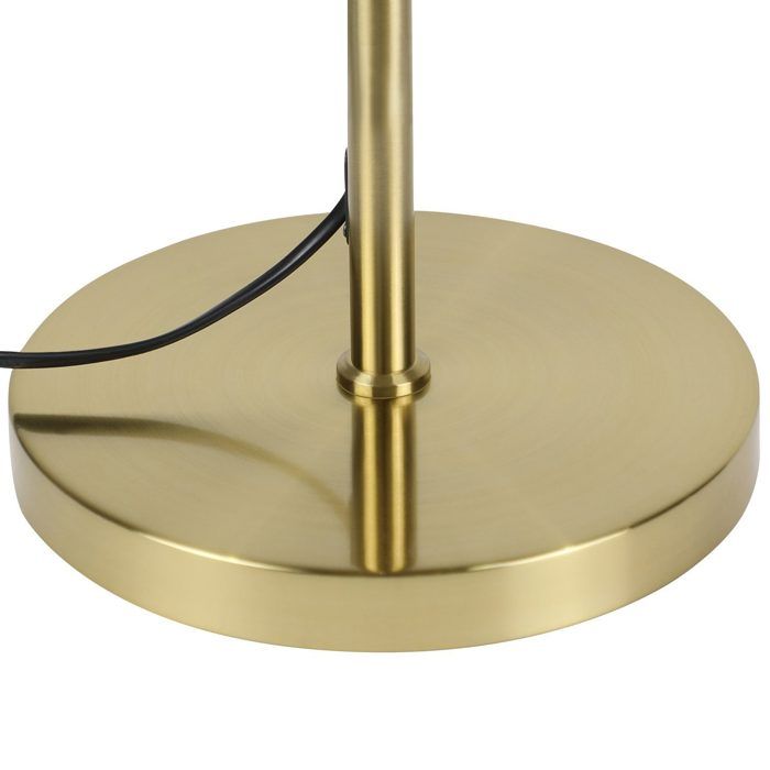 Lampadaire - NETTLIFE - Abat-jour en verre - 2x E27 - Hauteur 166 cm - Or métal
