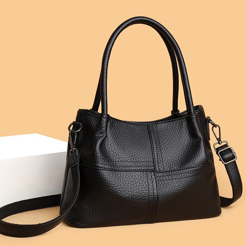Simple Women's PU Leather Shoulder Bag, Women's Casual Handbag, Large Capacity Work Retro Handbag, Multifunctional Handbag