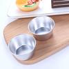 Mousse 4Pcs Round Aluminum Zinc Zinc Alloy Individual Pudding Mould Baking Tool Egg Tart Mold Muffin Cup