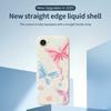 For iPhone 16e Case Cute 3 Color Butterfly Pattern Printing Straight Edge TPU Phone Back Cover