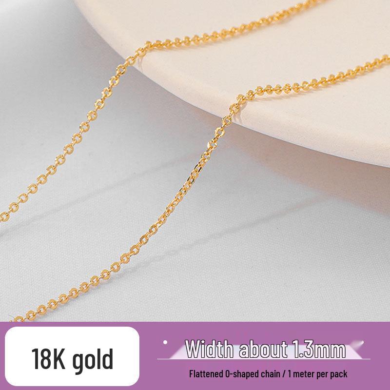 18K Gold-Filled O-Chain Necklace, Bracelet & Earrings Extension - DIY Jewelry Materials