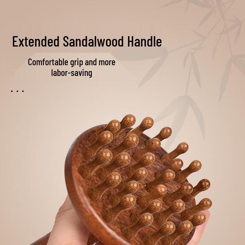 Sandalwood Meridian Massage Brush Kit