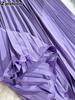 Wavy Edge Pleated Skirt High Waist Slimming Office Wear Versatile Long Dress for Women