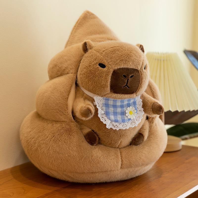 

Influencer Capybara Poop Plush Toy - New Capybara Doll & Girl Figurine Gift 30cm (0.6kg)