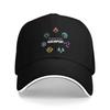Anemo Geo Hydro Slime Genshin Impact Slime Stack Baseball Caps Casual Sandwich Caps Unisex Women Breathable Dad Hat Sport
