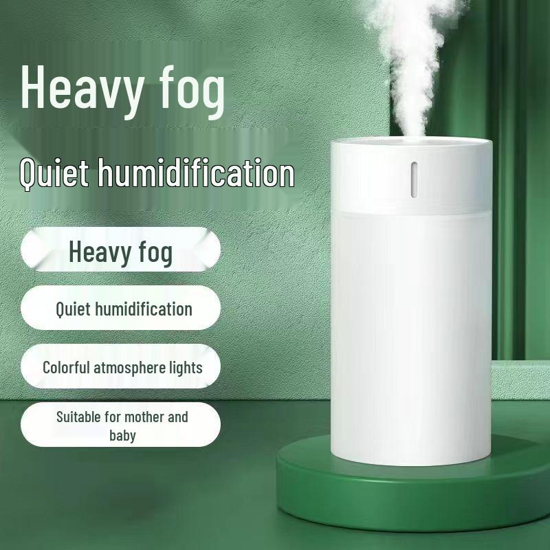 Portable USB Silent Air Humidifier with Large Spray - Ideal for Home, Car, and Logo Gifts