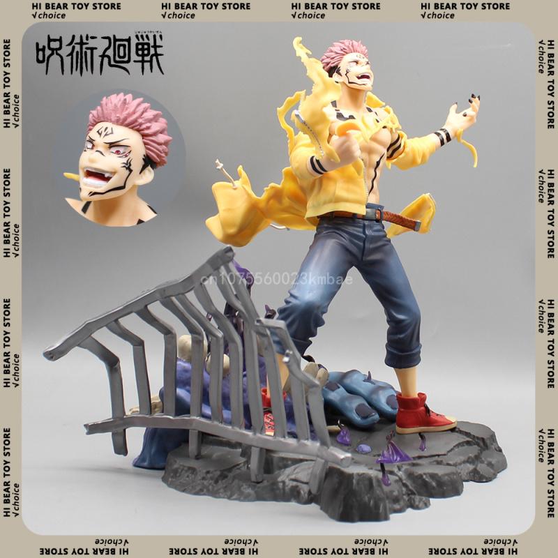 Jujutsu Kaisen Ryomen Sukuna Figure 25cm Pvc Action Figures Statue Collection Desktop Ornament Toys Children Birthday Gift