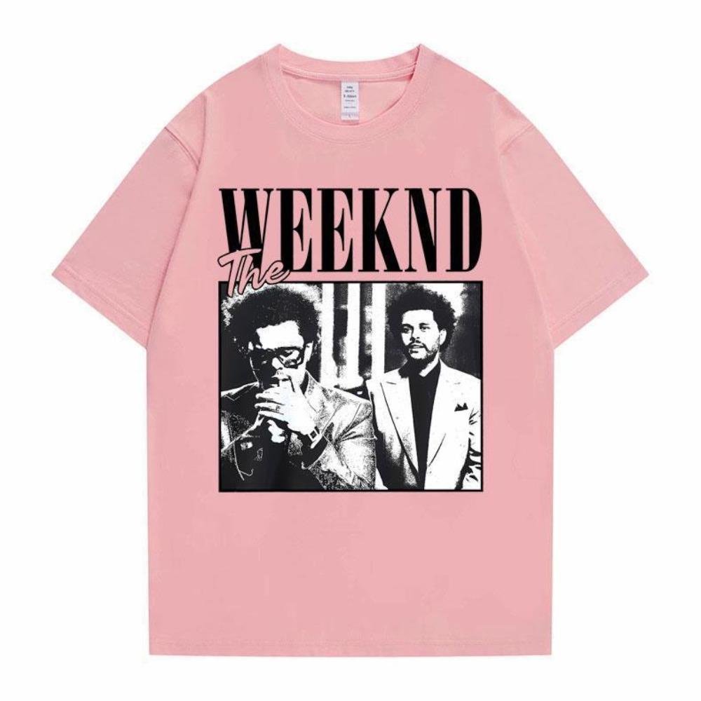 Chanteur Pop Artiste The Weeknd Impression Anime Hauts T-shirts Vêtements T-shirt Femme Femme Dessin Animé T-shirt Manches Courtes Filles T-shirt