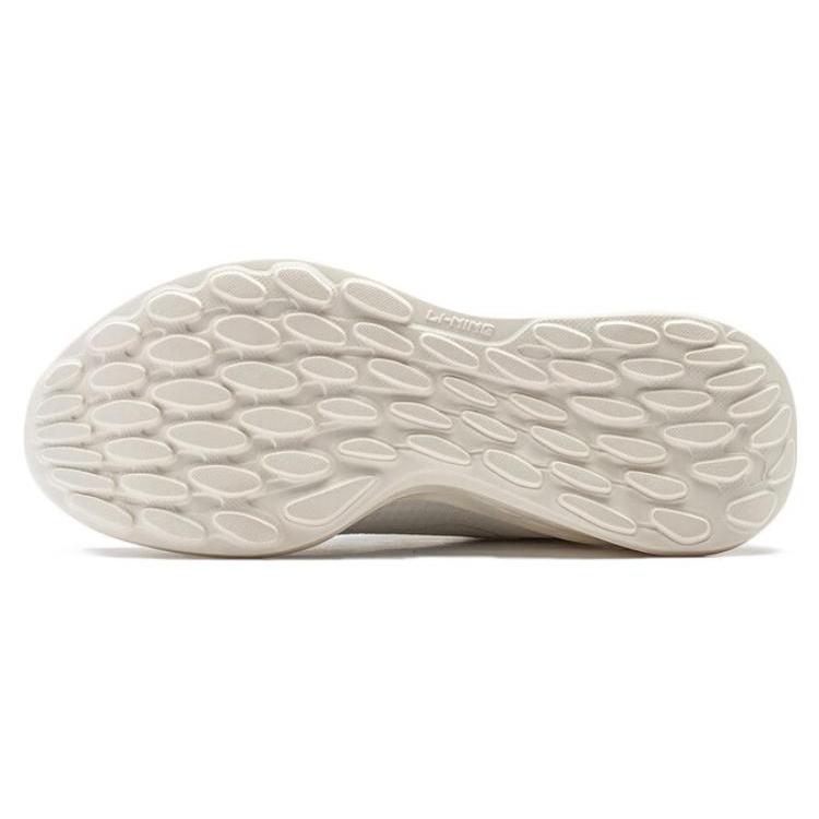 Li Ning Breathable Low Top Running Shoes Women's Ecru ARST048-3