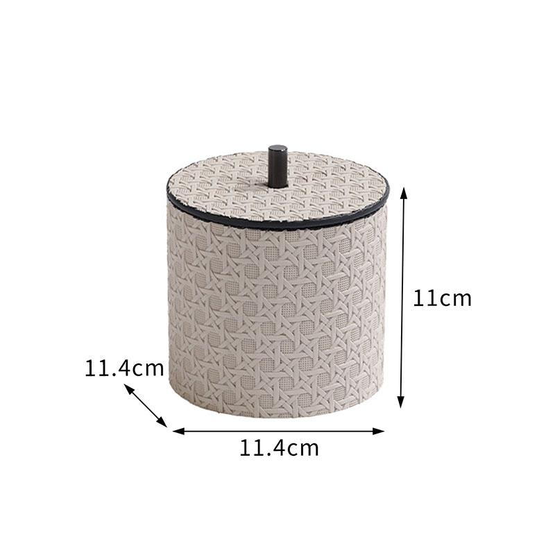 

Leather Jewelry Box Cloakroom Jewelry Storage Boxes Modern Minimalist Desktop Organizer Box Room Soft Decoration Boxes Ornaments