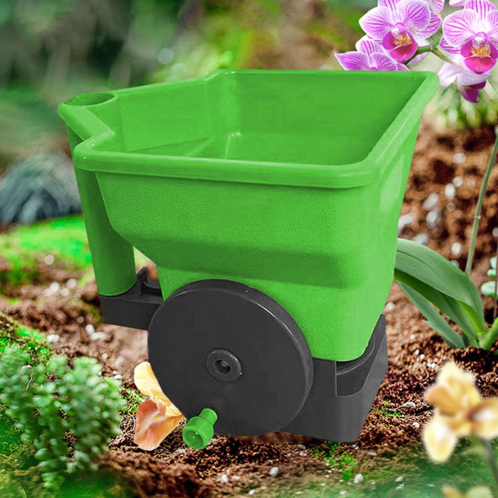 Handlicher Streuer Spender Große Kapazität Zubehör DIY Kurbelgriff Pflanzwerkzeug Verstellbar für