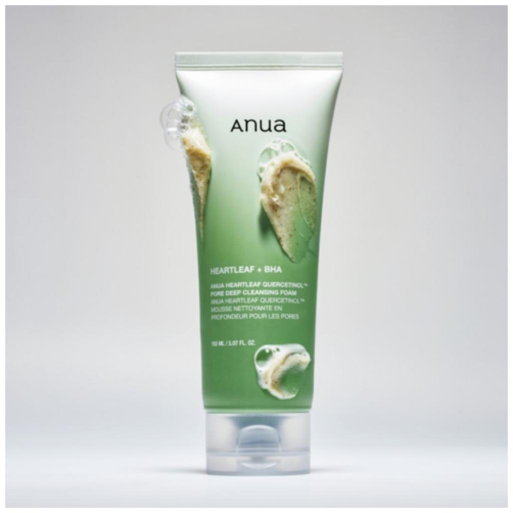 Anua Heartleaf Quercetinol Pore Deep Cleansing Foam Exfoliating Facial Cleanser 150ml