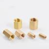 M3  M4 M5 M6 M8 M10 M12 M14 M22 Metric Female Brass Hex Rod Coupler Pipe Fitting Connector Adapter Water Gas Oil