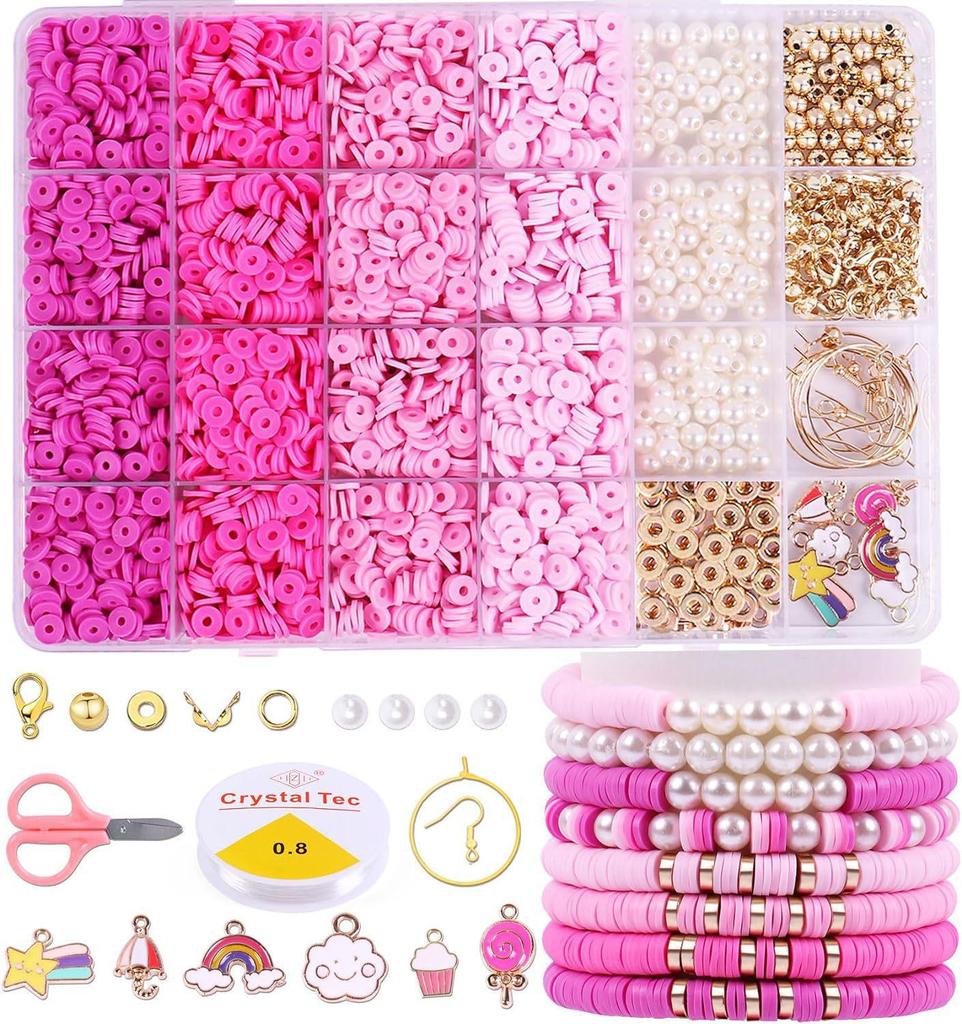Cross-Border Polymer Clay Beading Set: DIY Bracelet Accessories & Loose Beads